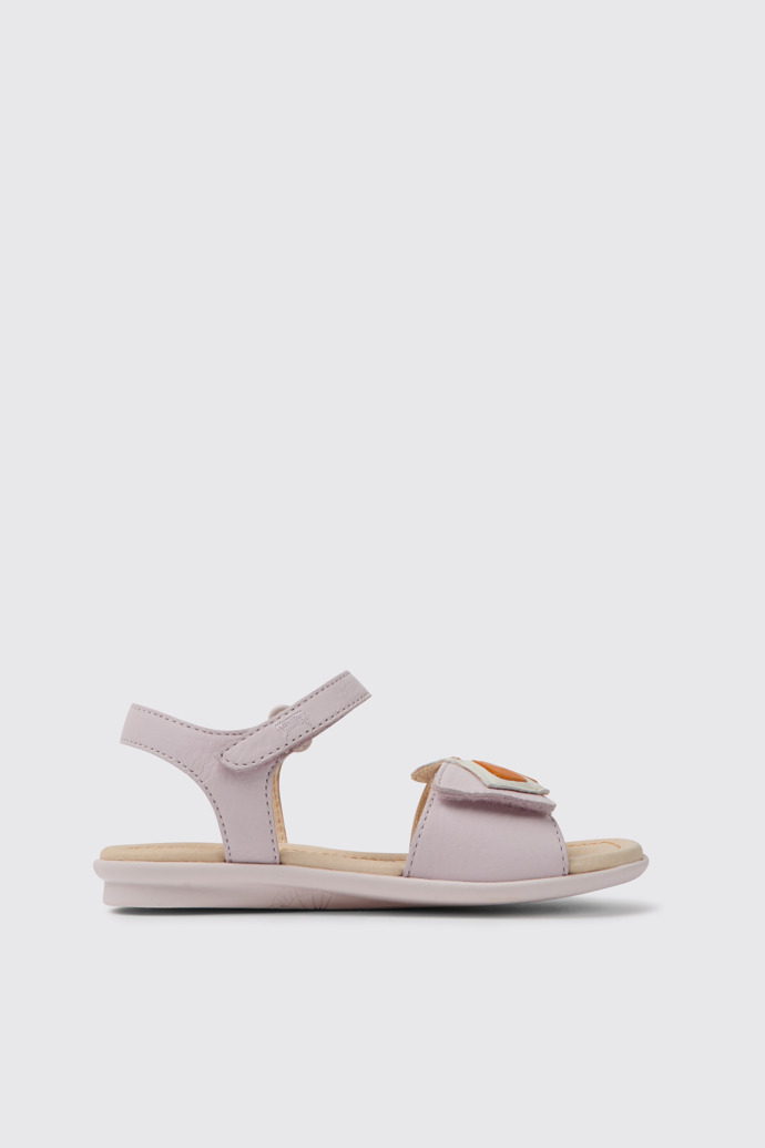 Twins Sandales en cuir rose pour fille