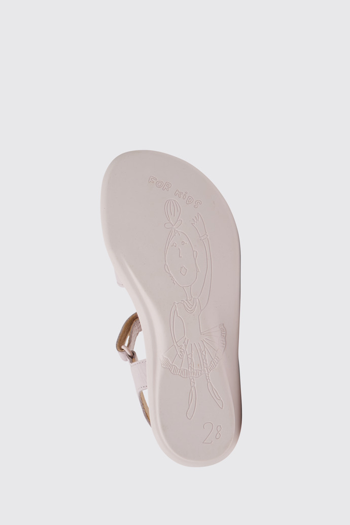 Twins Sandales en cuir rose pour fille