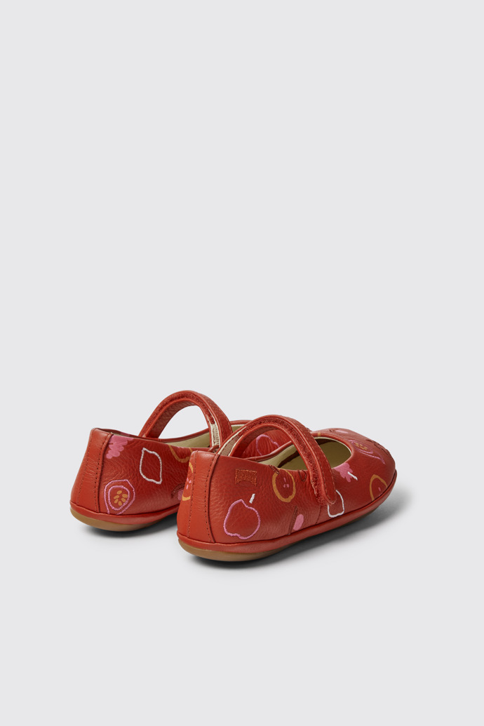 Twins Balerinas rojas de piel para niña