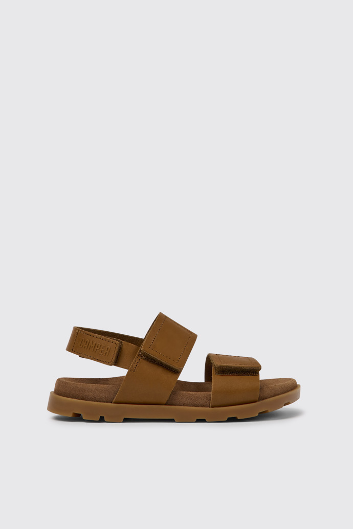 Brutus Sandal Sandalias marrones de piel para niños