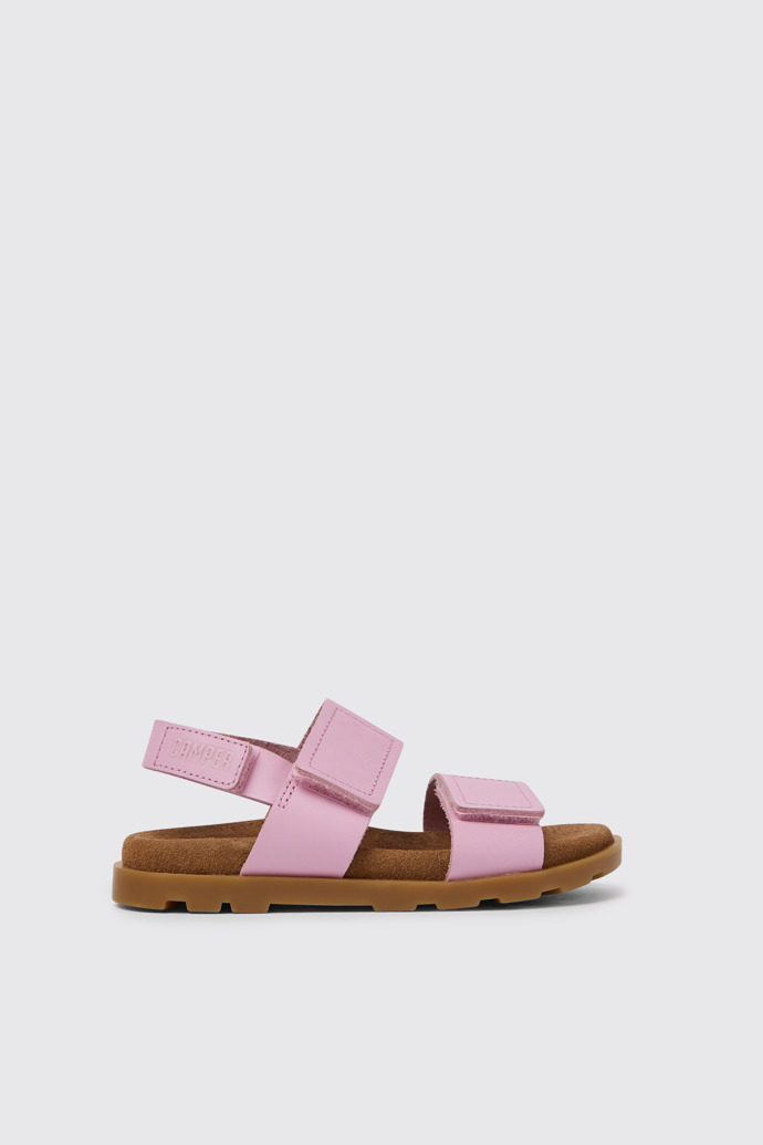 Brutus Sandal Sandalias rosas de piel para niña