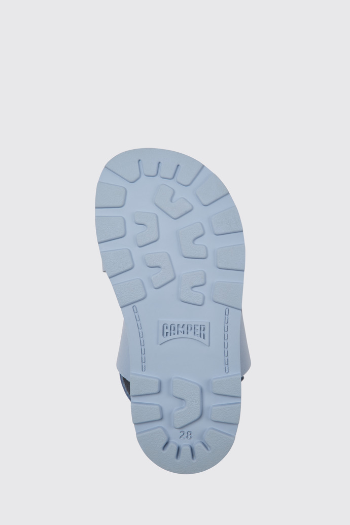 Brutus Sandal Sandálias em couro azul-claro para rapariga