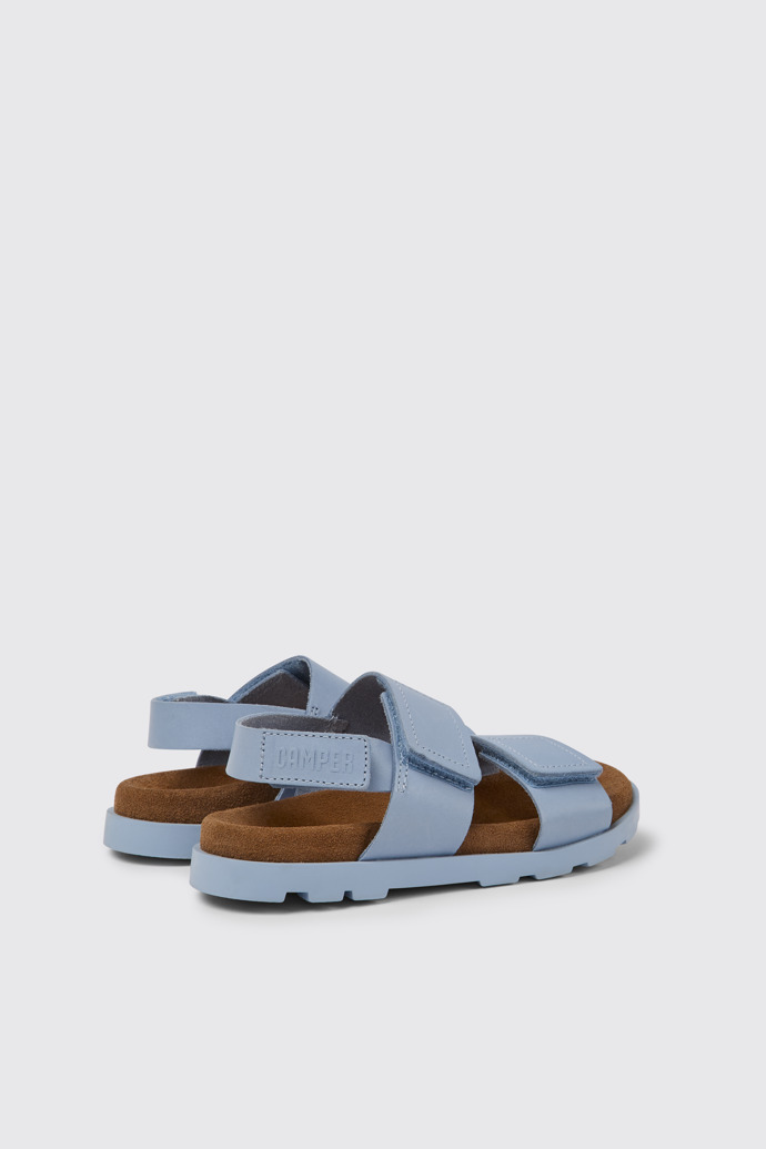 Brutus Sandal Sandálias em couro azul-claro para rapariga