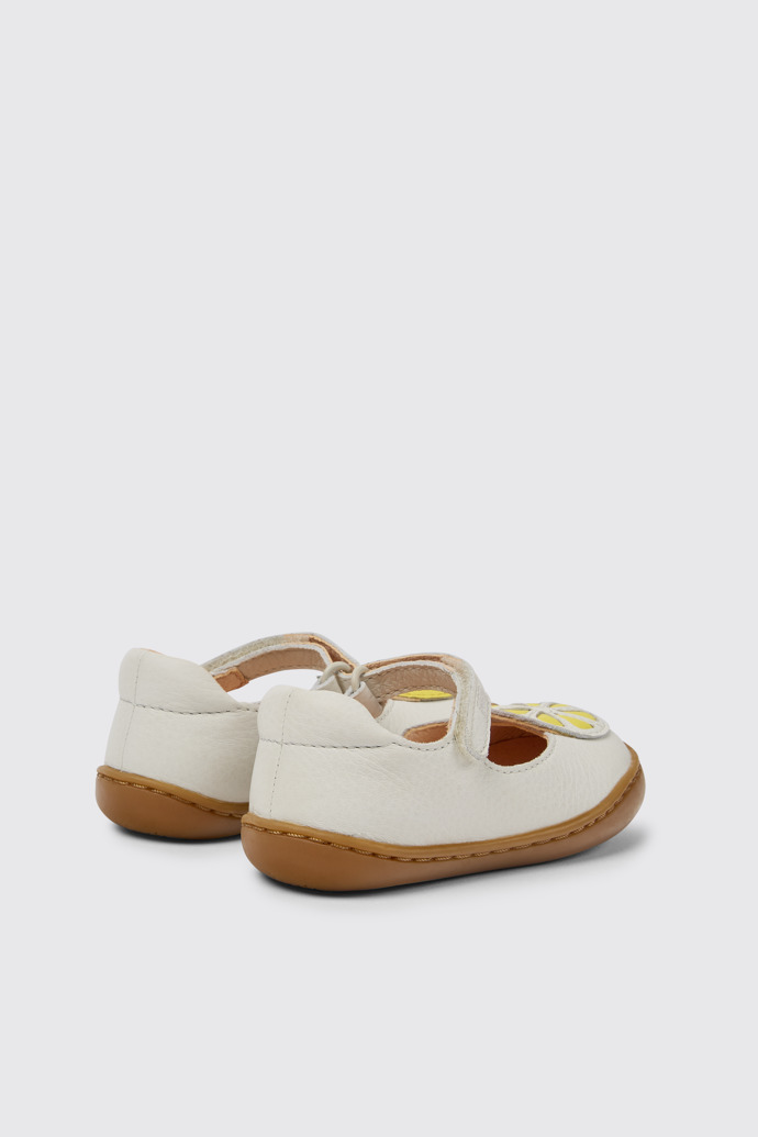 Twins Zapatos blancos de piel para niña