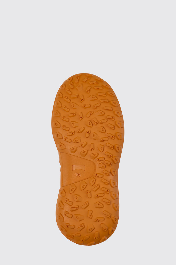The sole of CRCLR White and orange sneakers for kids