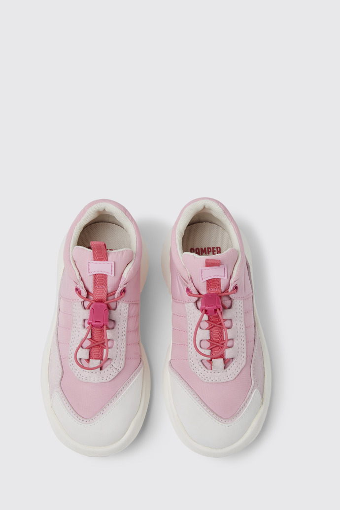 CRCLR Sneakers en blanco y rosa para niña