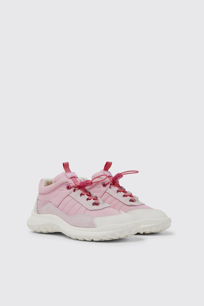 CRCLR Sneakers en blanco y rosa para niña