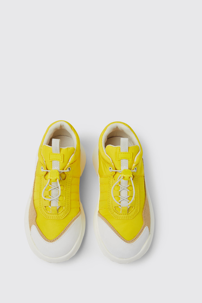 CRCLR Żółto-beżowo-białe sneakersy dziecięce