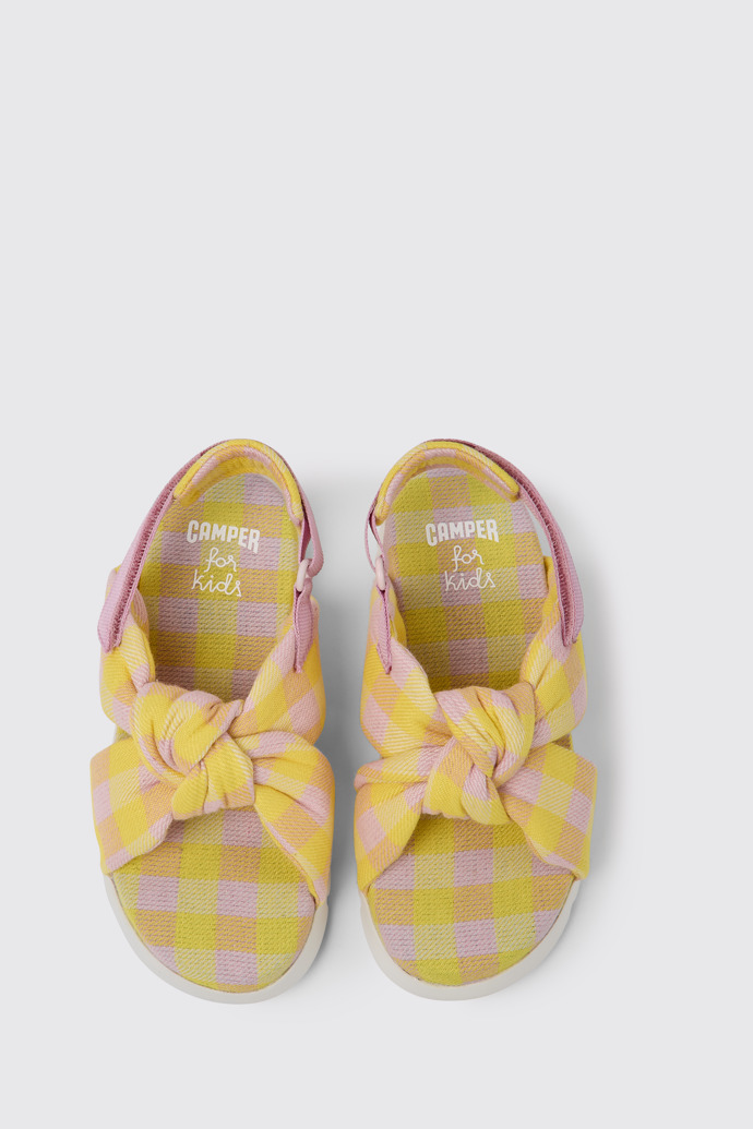 Overhead view of Oruga Multicolored sandals for kids