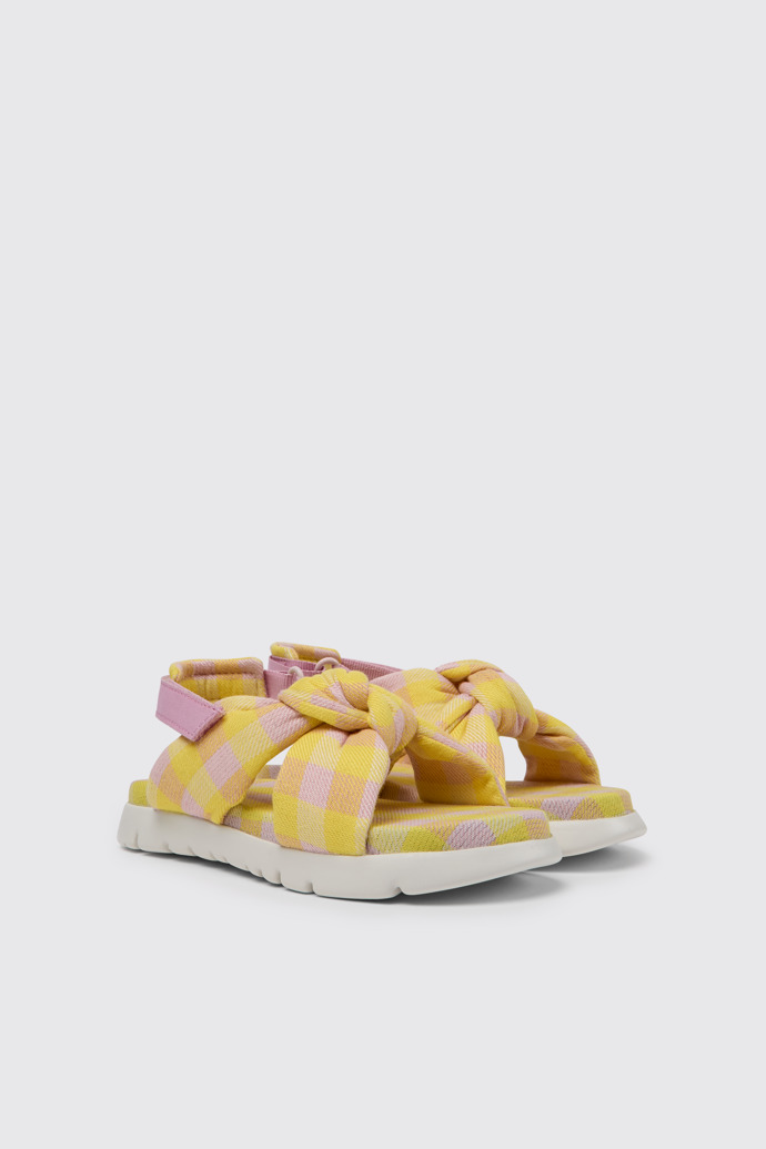 Front view of Oruga Multicolored sandals for kids