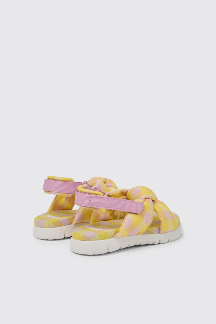 Back view of Oruga Multicolored sandals for kids