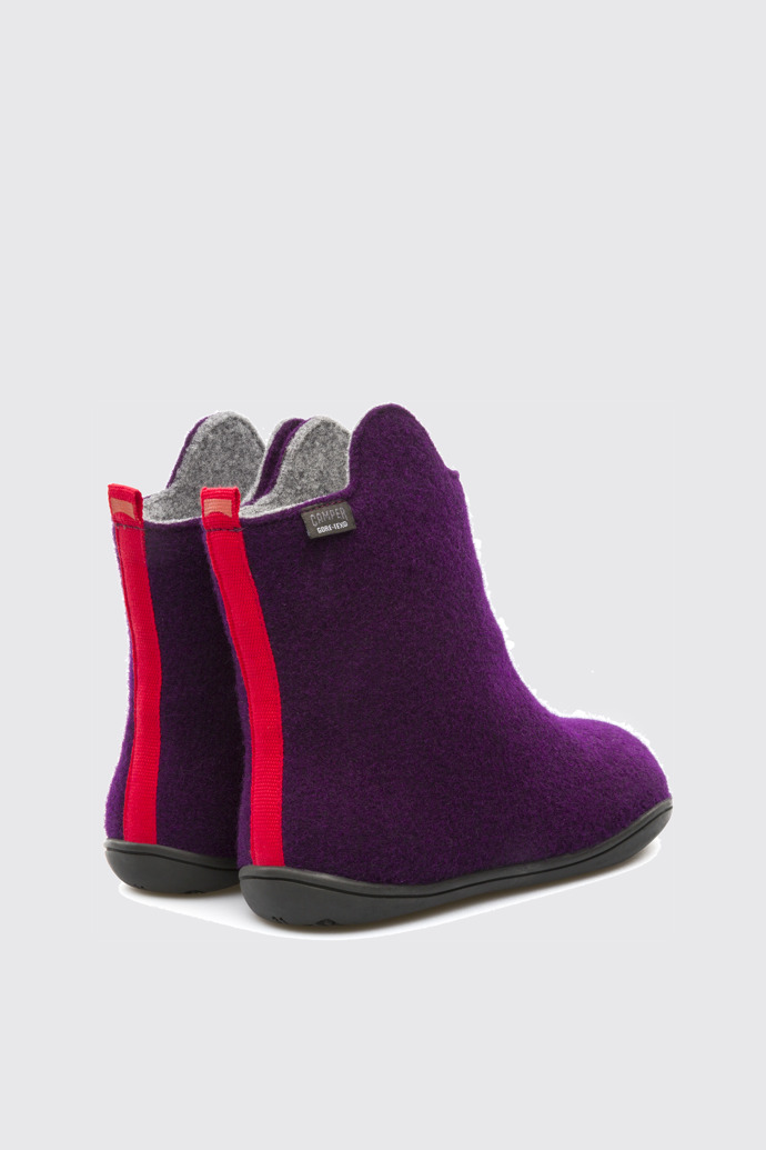 Back view of Wabi Multicolor Ankle Boots for Kids