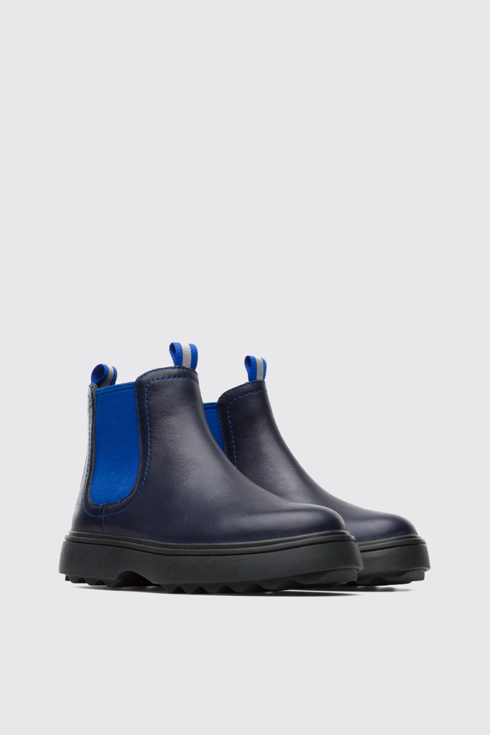 Front view of Norte Blue Boots for Kids
