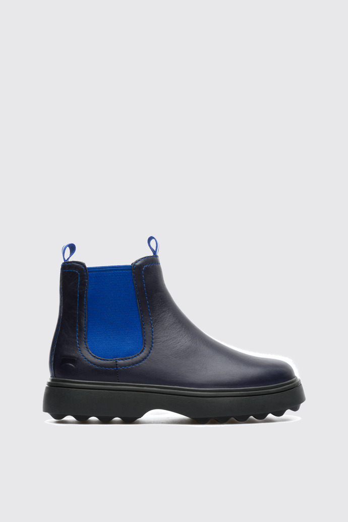 Side view of Norte Blue Boots for Kids