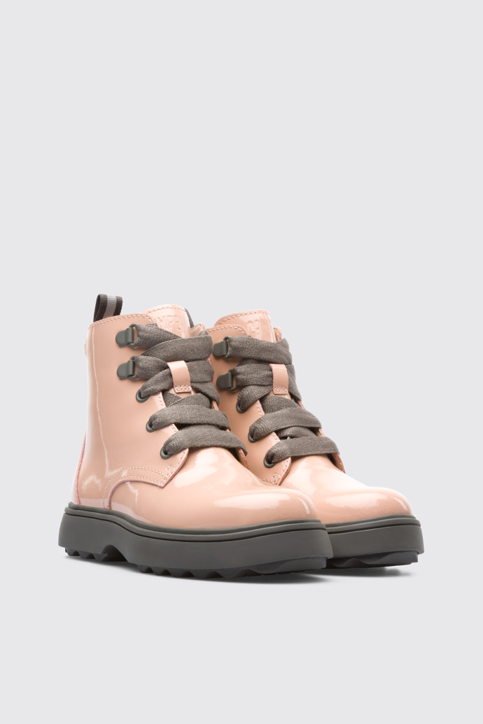 Front view of Norte Nude Boots for Kids