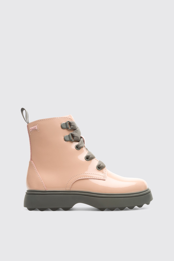 Side view of Norte Nude Boots for Kids