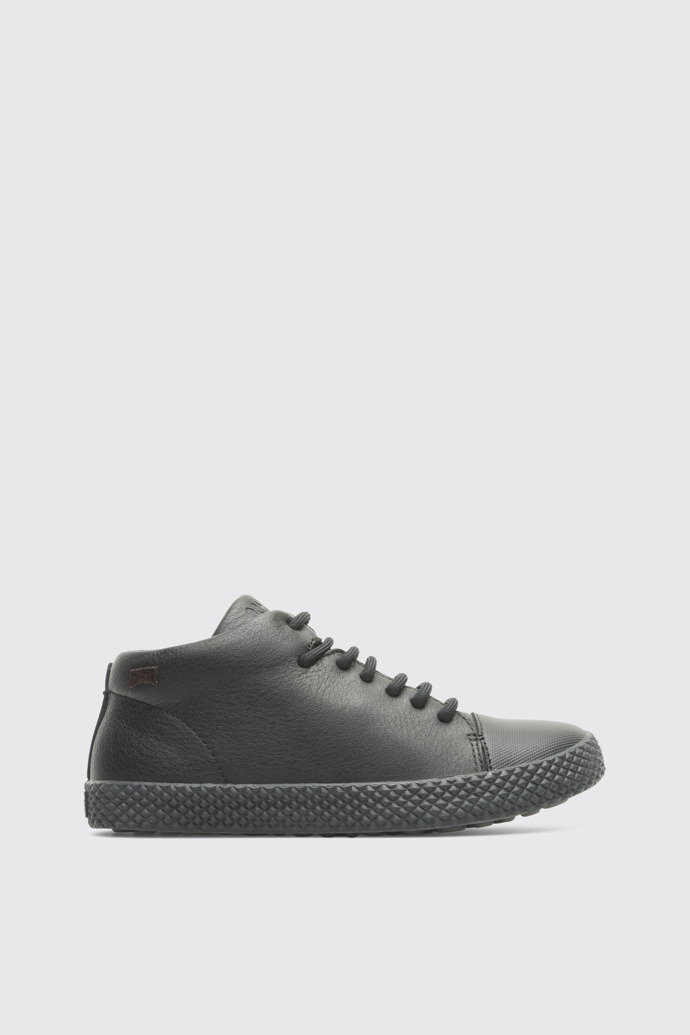 Side view of Pursuit Black Sneakers for Kids