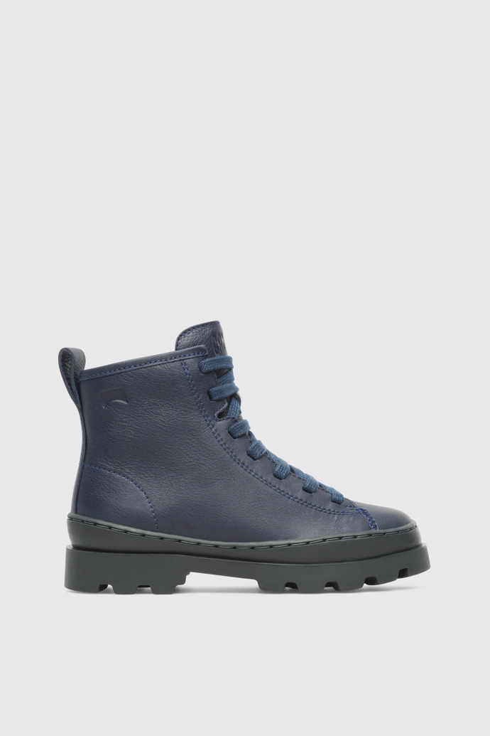 Side view of Brutus Blue Boots for Kids
