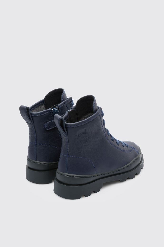 Back view of Brutus Blue Boots for Kids