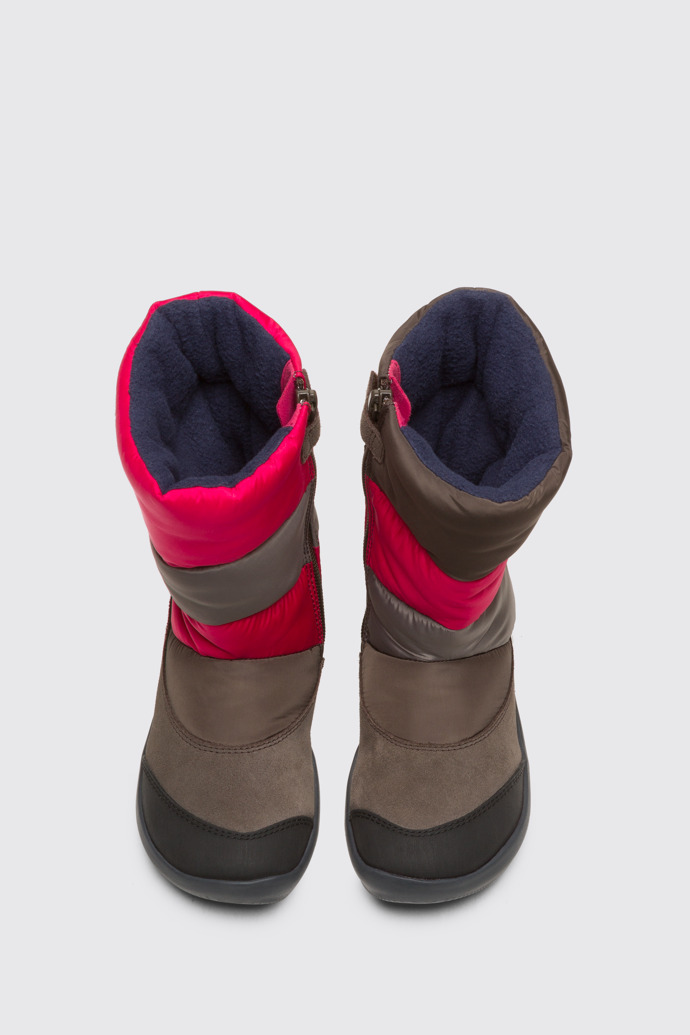Overhead view of Twins Multicolor Boots for Kids