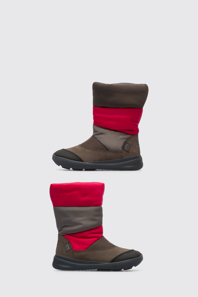 Side view of Twins Multicolor Boots for Kids