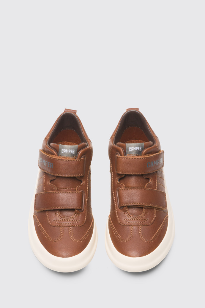 Overhead view of Pursuit Brown Sneakers for Kids