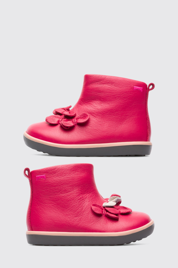 Side view of Twins Pink Sneakers for Kids