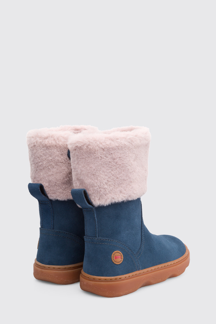 Back view of Kido Blue mid boot for girls