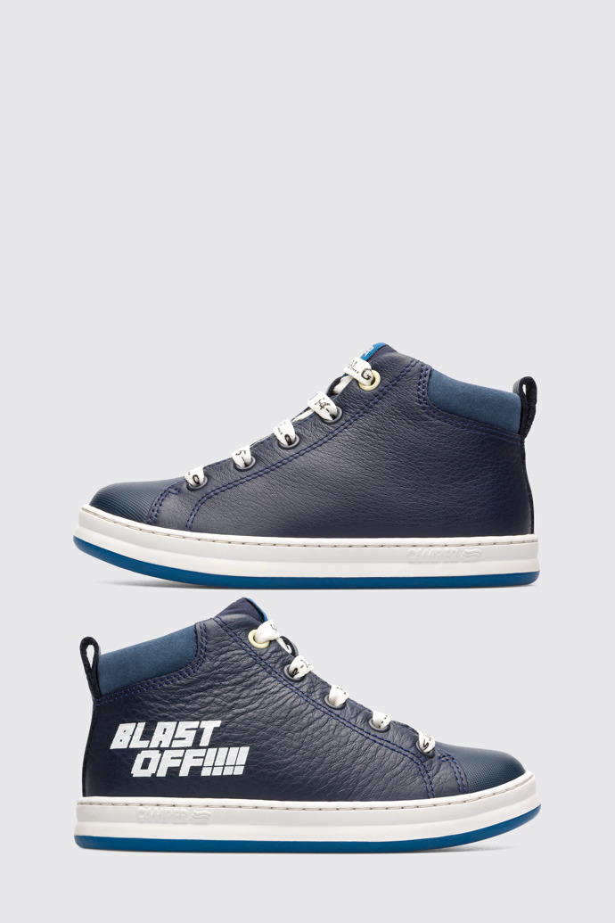 Side view of Twins Blue TWINS sneaker for boys