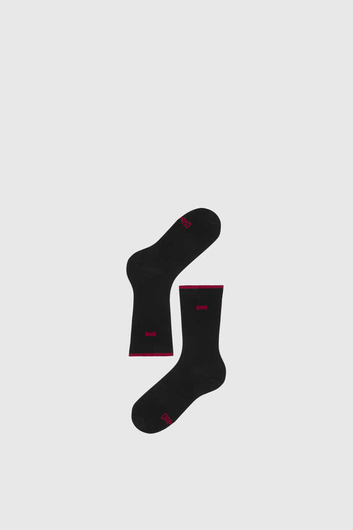 Overhead view of Basic Socks Black basic socks