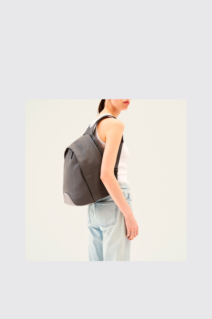 Naveen Grey Backpacks for Unisex