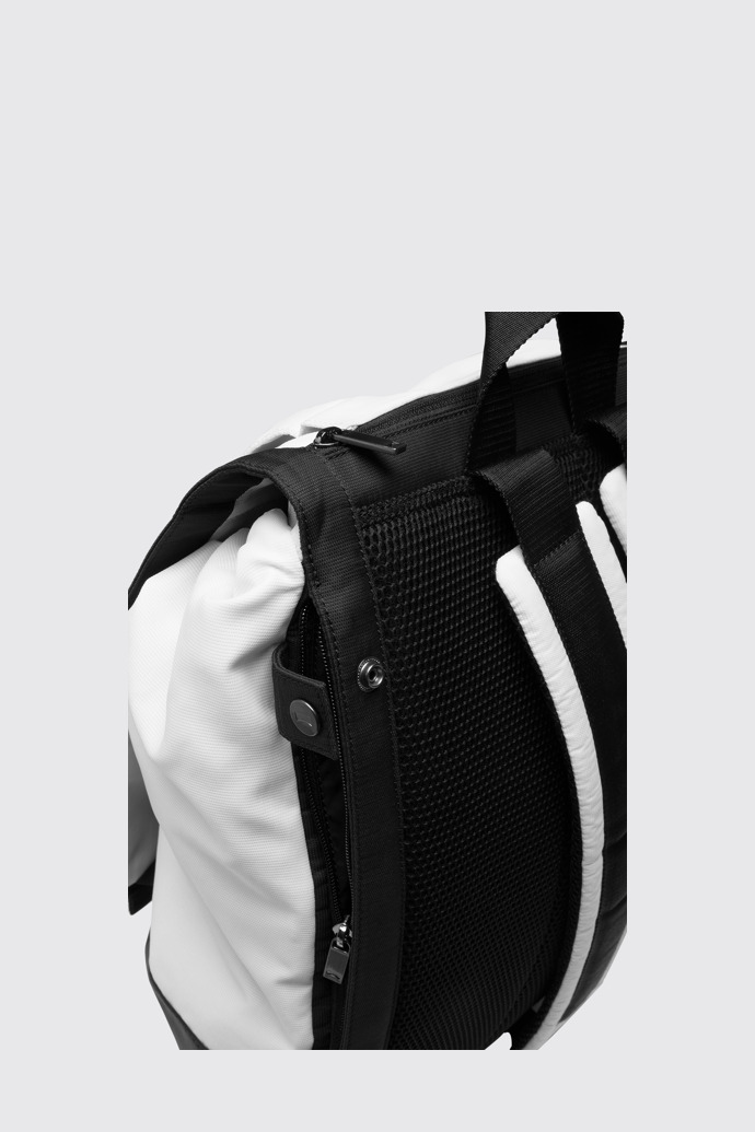 The sole of Vim White Backpacks for Unisex