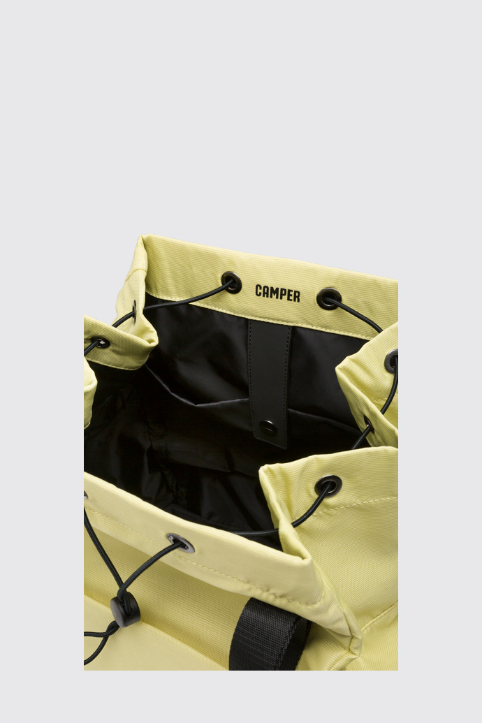 Overhead view of Vim Yellow Shoulder Bags for Unisex