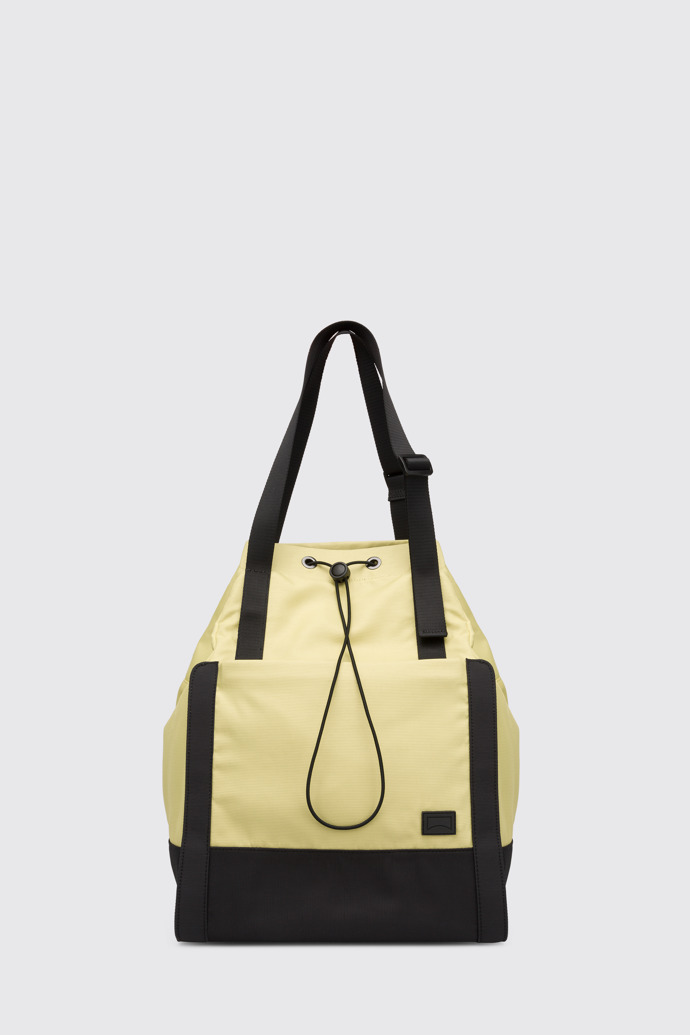 Side view of Vim Yellow Shoulder Bags for Unisex