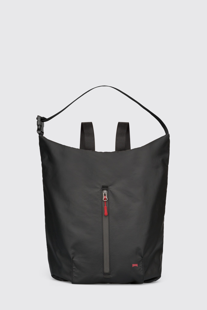 Side view of Aku Small black women's backpack