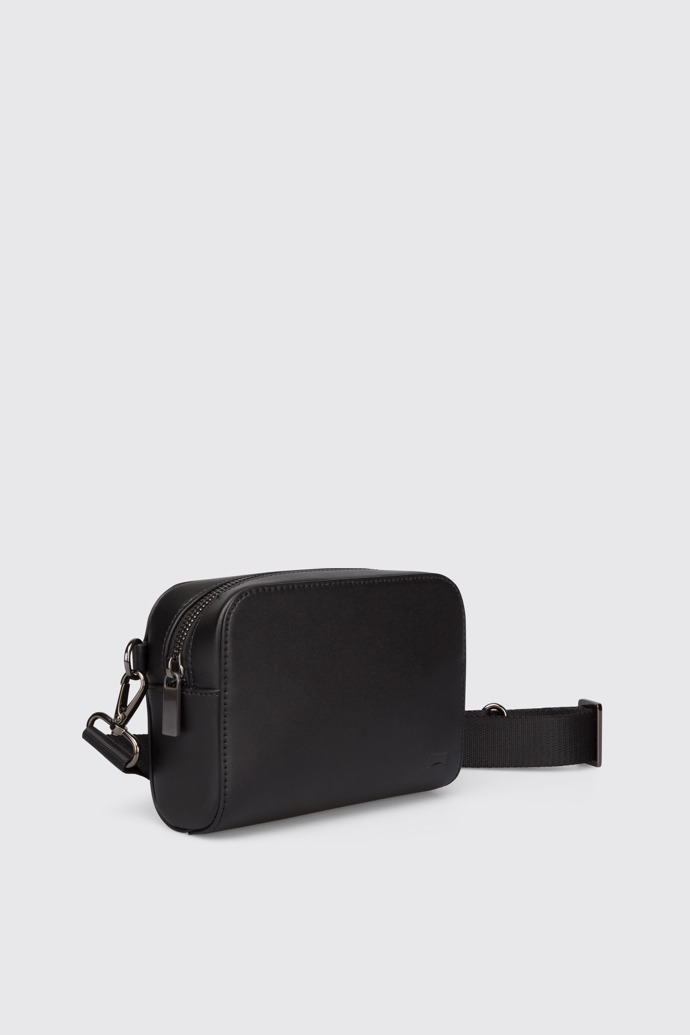 Front view of Mosa Women's black mini wallet bag