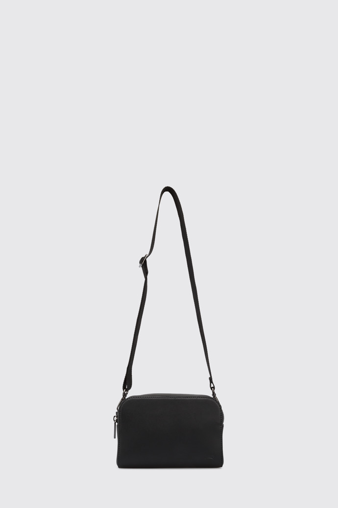 Side view of Mosa Women's black mini wallet bag