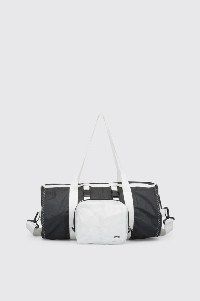Side view of Camper x North Sails Unisex black and white bag