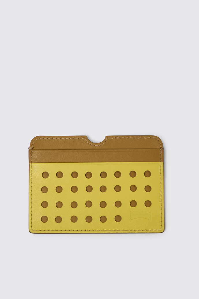 Side view of Mosa 100% leather cardholder