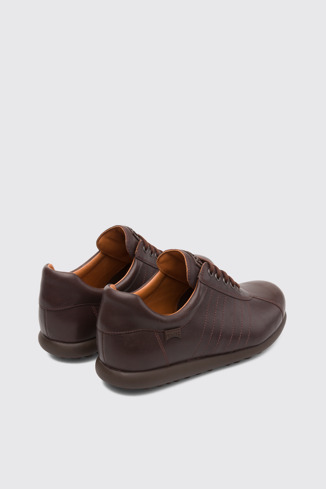 Back view of Pelotas Dark brown shoe for men