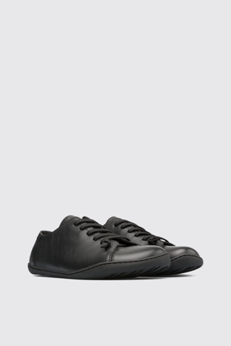 Front view of Peu Black Casual Shoes for Men