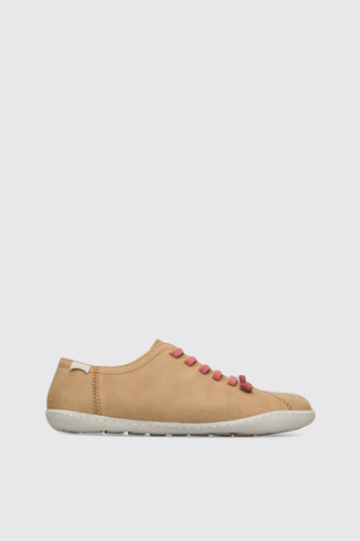 Side view of Peu Beige casual shoe for women