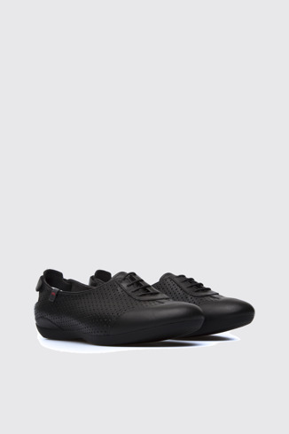 Front view of Micro Open black women’s shoe