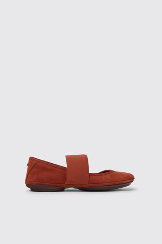 Right Zapatos de piel rojos para mujer