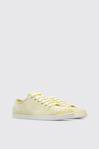 Front view of Uno Yellow Sneakers for Women