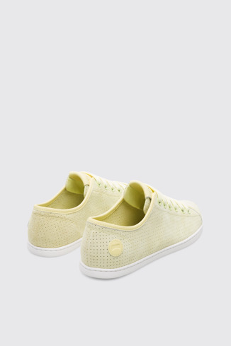 Back view of Uno Yellow Sneakers for Women