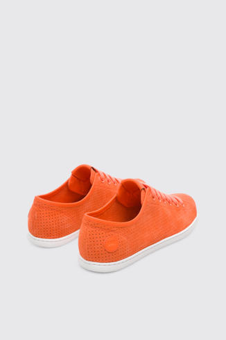 Back view of Uno Orange Sneakers for Women