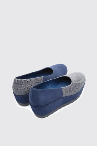 Back view of Twins Multicolor Platforms / Wedges for Women