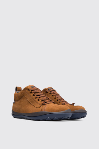 Front view of Peu Pista Brown Ankle Boots for Men