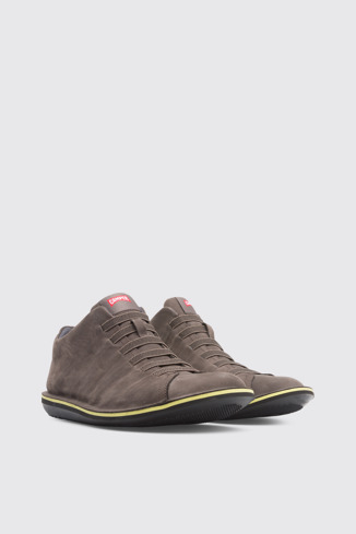 Front view of Beetle Brown Gray Casual Shoes for Men